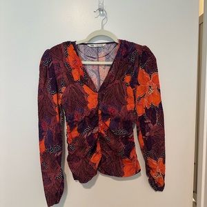 Zara Floral Top - size small